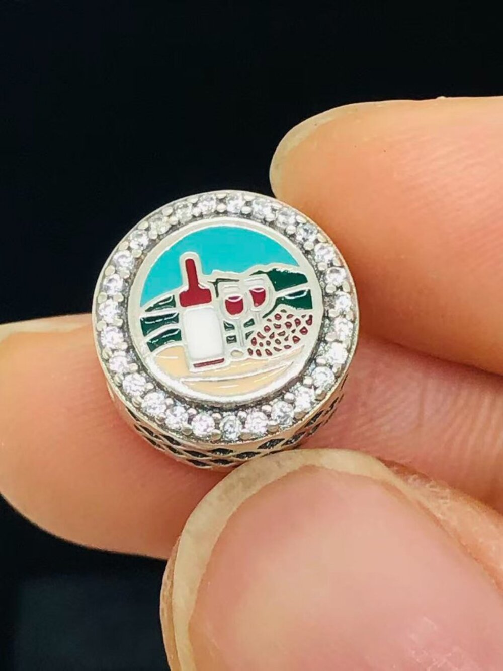 ✨🔥Pandora Napa Valley Exclusive Button Charm California Exclusive Country Charm